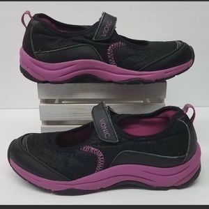 Vionic 334 Sunset Women’s Size 5 Black Purple Adjustable Strap Mary Jane Shoes